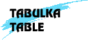 Tabulka / Table