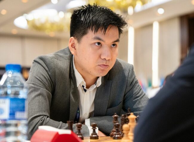 Nejmladší český šachový velmistr v historii a současná česká šachová jednička Thai Dai Van Nguyen - 4. šachovnice týmu 1. Novoborský ŠK